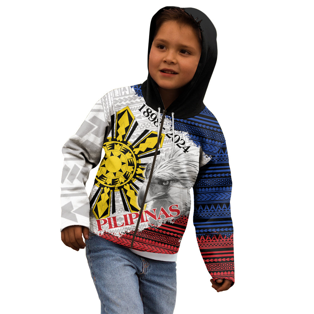 Philippines 126th Independence Day Kid Hoodie Pilipinas Hunyo 12 Maligayang Araw ng Kalayaan LT9 - Polynesian Pride