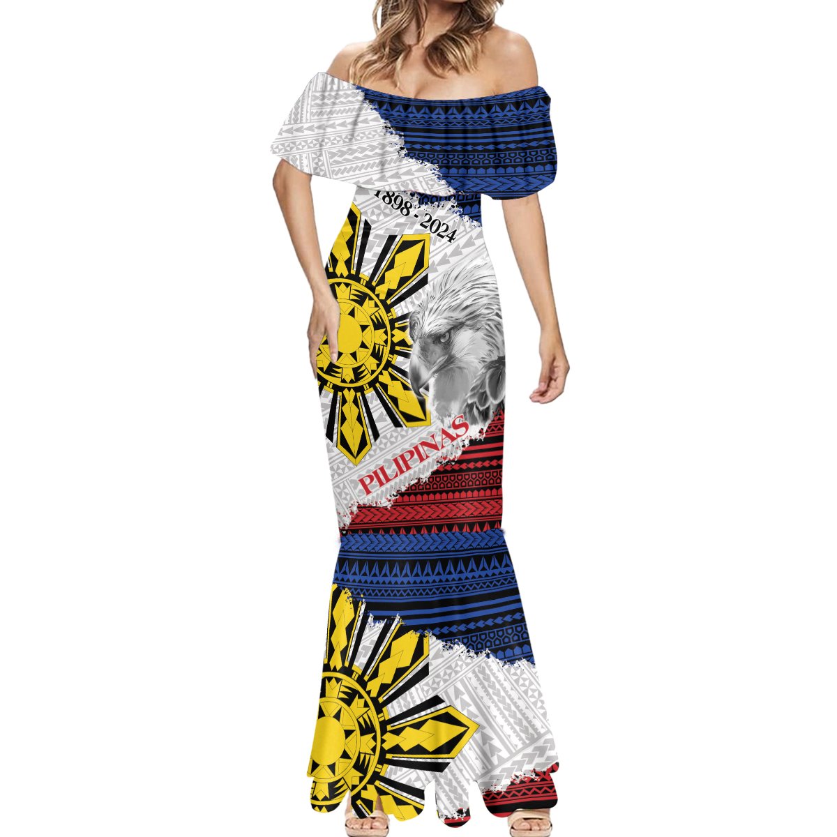 Philippines 126th Independence Day Mermaid Dress Pilipinas Hunyo 12 Maligayang Araw ng Kalayaan LT9 - Polynesian Pride