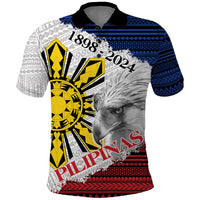 Philippines 126th Independence Day Polo Shirt Pilipinas Hunyo 12 Maligayang Araw ng Kalayaan LT9 White - Polynesian Pride