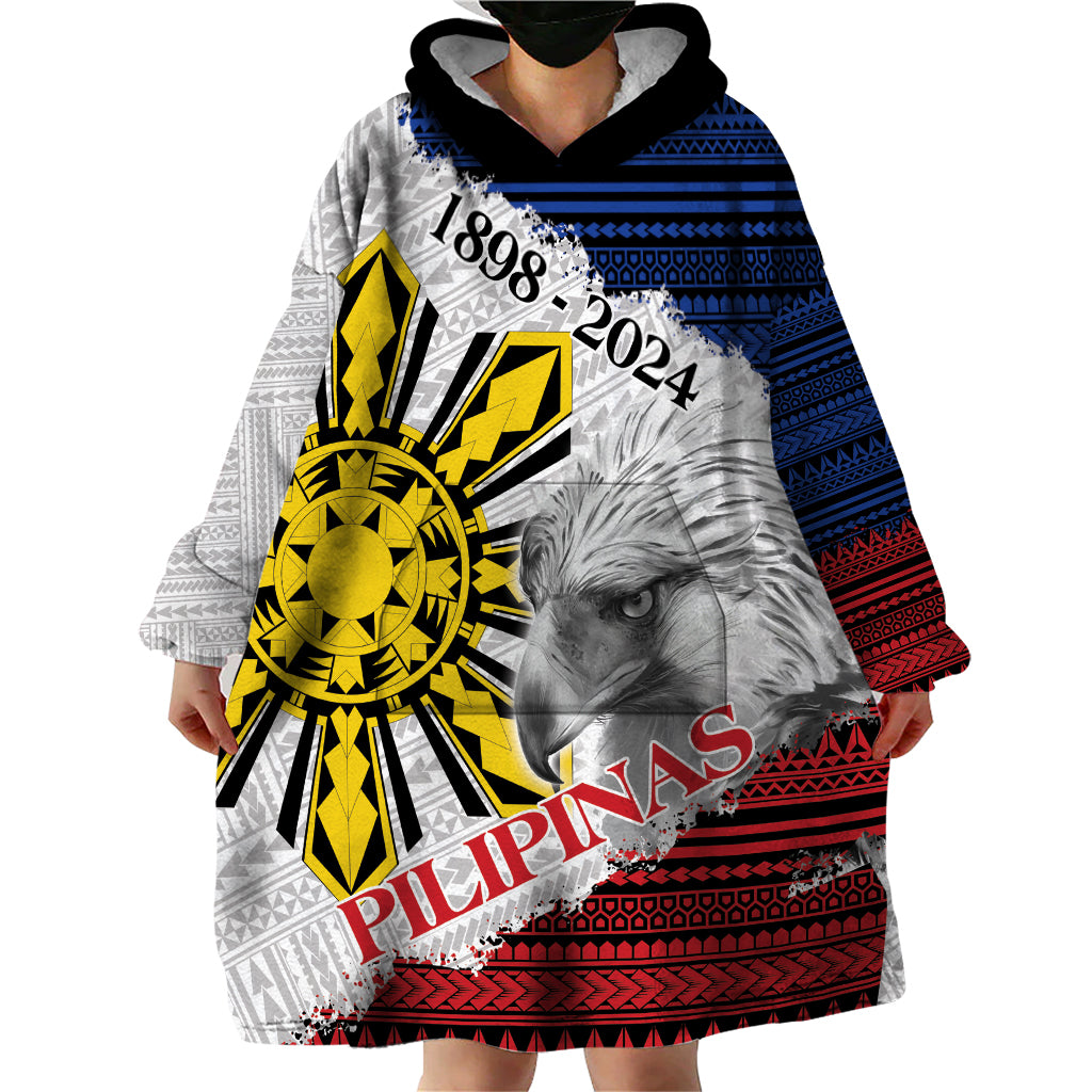 Philippines 126th Independence Day Wearable Blanket Hoodie Pilipinas Hunyo 12 Maligayang Araw ng Kalayaan LT9 - Polynesian Pride