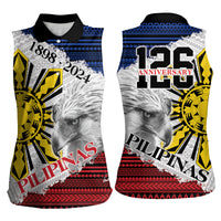 Philippines 126th Independence Day Women Sleeveless Polo Shirt Pilipinas Hunyo 12 Maligayang Araw ng Kalayaan LT9 - Polynesian Pride