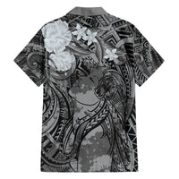 Pacific Beauty Girl Family Matching Puletasi and Hawaiian Shirt Black Polyneisan Tribal Vintage Motif LT9 - Polynesian Pride