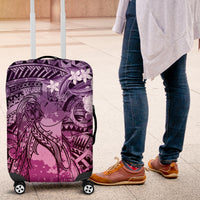 Pacific Beauty Girl Luggage Cover Pink Polyneisan Tribal Vintage Motif LT9 Pink - Polynesian Pride