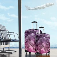 Pacific Beauty Girl Luggage Cover Pink Polyneisan Tribal Vintage Motif LT9 - Polynesian Pride