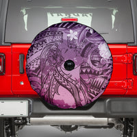 Pacific Beauty Girl Spare Tire Cover Pink Polyneisan Tribal Vintage Motif LT9 - Polynesian Pride