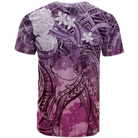 Pacific Beauty Girl T Shirt Pink Polyneisan Tribal Vintage Motif LT9 - Polynesian Pride