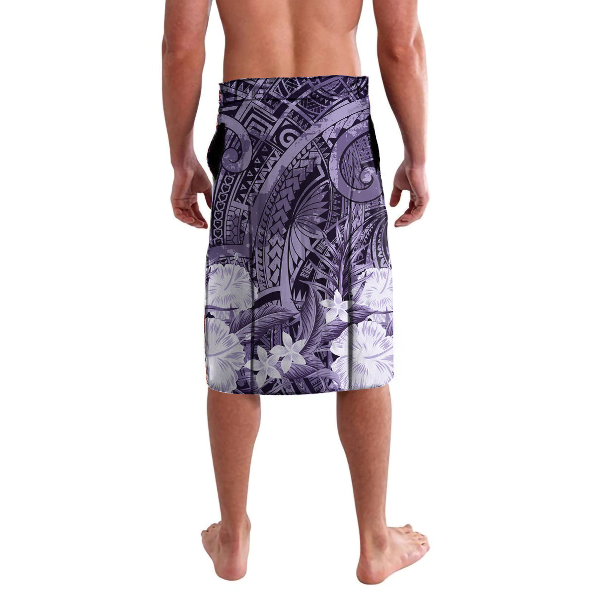 Pacific Beauty Girl Lavalava Violet Polyneisan Tribal Vintage Motif LT9 - Polynesian Pride