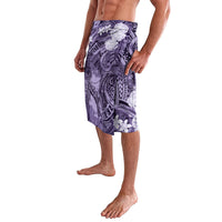 Pacific Beauty Girl Lavalava Violet Polyneisan Tribal Vintage Motif LT9 - Polynesian Pride