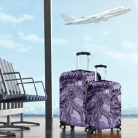 Pacific Beauty Girl Luggage Cover Violet Polyneisan Tribal Vintage Motif LT9 - Polynesian Pride