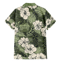 Tongan Kupesi Ngatu Hibiscus Vintage Motif Family Matching Mermaid Dress and Hawaiian Shirt LT9 - Polynesian Pride