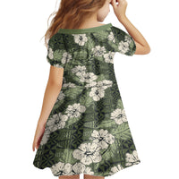 Tongan Kupesi Ngatu Hibiscus Vintage Motif Family Matching Puletasi and Hawaiian Shirt LT9 - Polynesian Pride