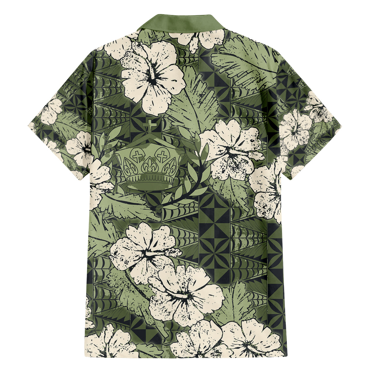 Tongan Kupesi Ngatu Hibiscus Vintage Motif Family Matching Summer Maxi Dress and Hawaiian Shirt LT9 - Polynesian Pride