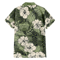 Tongan Kupesi Ngatu Hibiscus Vintage Motif Family Matching Summer Maxi Dress and Hawaiian Shirt LT9 - Polynesian Pride