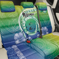 Malpampa Vanuatu Back Car Seat Cover Hibiscus Sand Drawing with Pacific Pattern