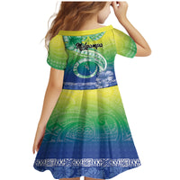 Malpampa Vanuatu Family Matching Mermaid Dress and Hawaiian Shirt Hibiscus Sand Drawing with Pacific Pattern LT9 - Polynesian Pride