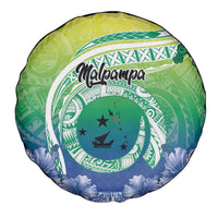 Malpampa Vanuatu Spare Tire Cover Hibiscus Sand Drawing with Pacific Pattern LT9 - Polynesian Pride