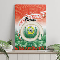Penama Vanuatu Canvas Wall Art Hibiscus Sand Drawing with Pacific Pattern