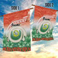 Penama Vanuatu Garden Flag Hibiscus Sand Drawing with Pacific Pattern