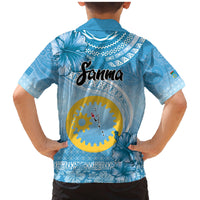 Sanma Vanuatu Family Matching Mermaid Dress and Hawaiian Shirt Hibiscus Sand Drawing with Pacific Pattern LT9 - Polynesian Pride