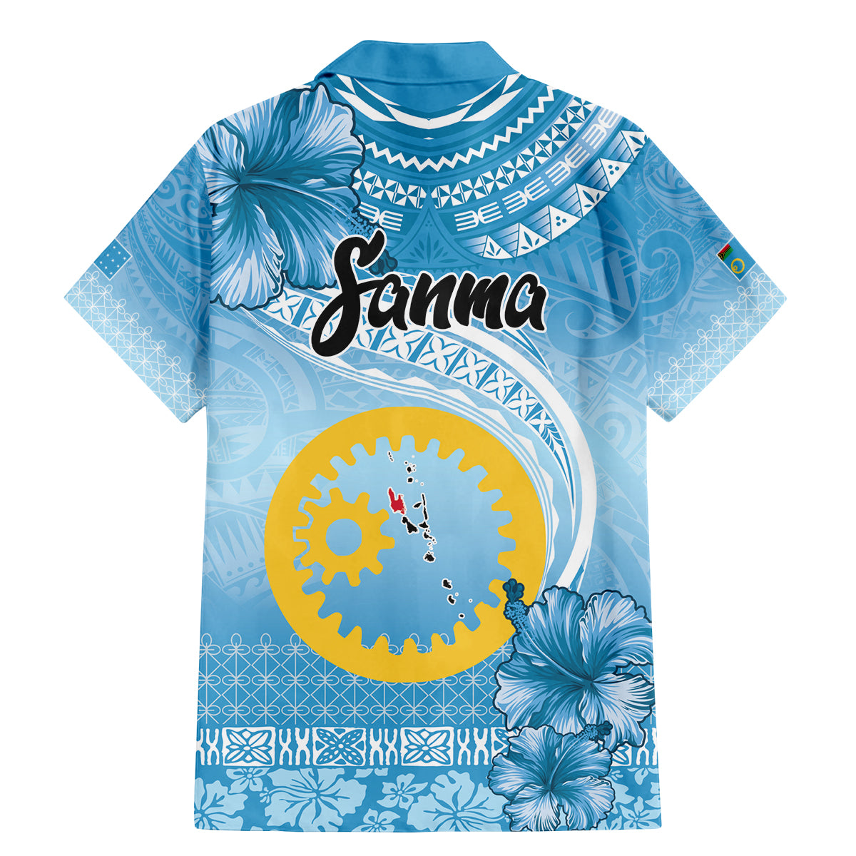 Sanma Vanuatu Family Matching Mermaid Dress and Hawaiian Shirt Hibiscus Sand Drawing with Pacific Pattern LT9 - Polynesian Pride
