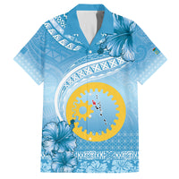 Sanma Vanuatu Family Matching Puletasi and Hawaiian Shirt Hibiscus Sand Drawing with Pacific Pattern