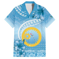 Sanma Vanuatu Hawaiian Shirt Hibiscus Sand Drawing with Pacific Pattern