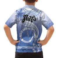Shefa Vanuatu Family Matching Long Sleeve Bodycon Dress and Hawaiian Shirt Hibiscus Sand Drawing with Pacific Pattern LT9 - Polynesian Pride