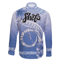 Shefa Vanuatu Family Matching Long Sleeve Bodycon Dress and Hawaiian Shirt Hibiscus Sand Drawing with Pacific Pattern LT9 - Polynesian Pride
