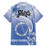 Shefa Vanuatu Family Matching Off The Shoulder Long Sleeve Dress and Hawaiian Shirt Hibiscus Sand Drawing with Pacific Pattern LT9 - Polynesian Pride