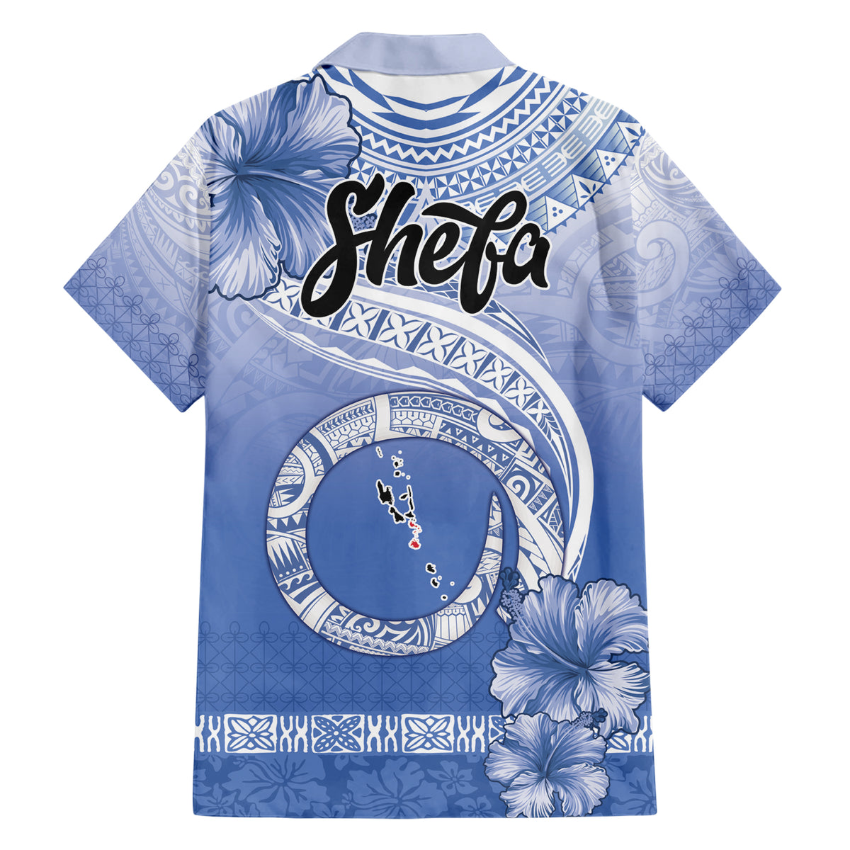 Shefa Vanuatu Family Matching Short Sleeve Bodycon Dress and Hawaiian Shirt Hibiscus Sand Drawing with Pacific Pattern LT9 - Polynesian Pride