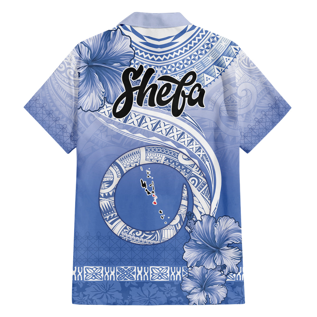 Shefa Vanuatu Family Matching Tank Maxi Dress and Hawaiian Shirt Hibiscus Sand Drawing with Pacific Pattern