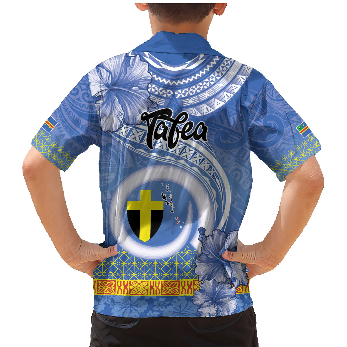 Tafea Vanuatu Family Matching Mermaid Dress and Hawaiian Shirt Hibiscus Sand Drawing with Pacific Pattern LT9 - Polynesian Pride