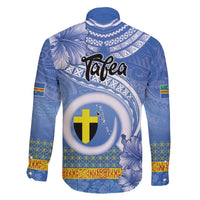 Tafea Vanuatu Family Matching Off The Shoulder Long Sleeve Dress and Hawaiian Shirt Hibiscus Sand Drawing with Pacific Pattern LT9 - Polynesian Pride