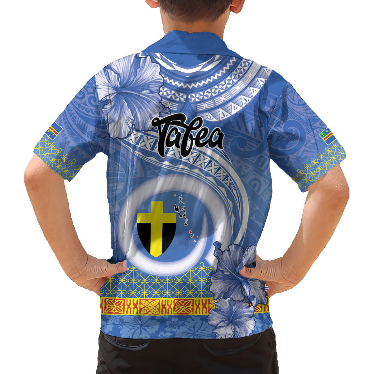 Tafea Vanuatu Family Matching Short Sleeve Bodycon Dress and Hawaiian Shirt Hibiscus Sand Drawing with Pacific Pattern LT9 - Polynesian Pride