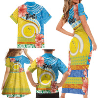 Torba Vanuatu Family Matching Short Sleeve Bodycon Dress and Hawaiian Shirt Hibiscus Sand Drawing with Pacific Pattern LT9 - Polynesian Pride