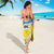Torba Vanuatu Sarong Hibiscus Sand Drawing with Pacific Pattern