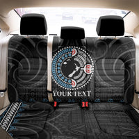 Custom Fiji and New Zealand Back Car Seat Cover Maori Fern Mix Tapa Tribal Unique LT9 - Polynesian Pride