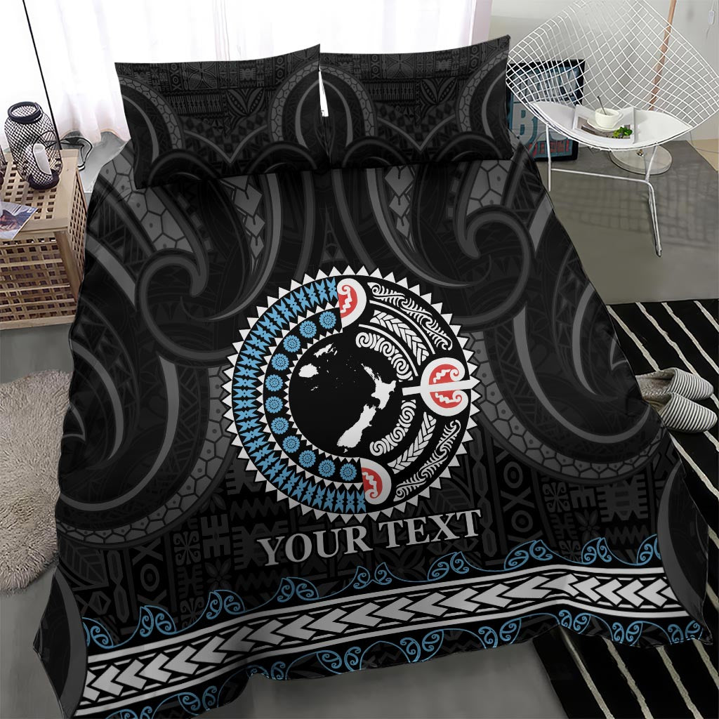 Custom Fiji and New Zealand Bedding Set Maori Fern Mix Tapa Tribal Unique LT9 - Polynesian Pride