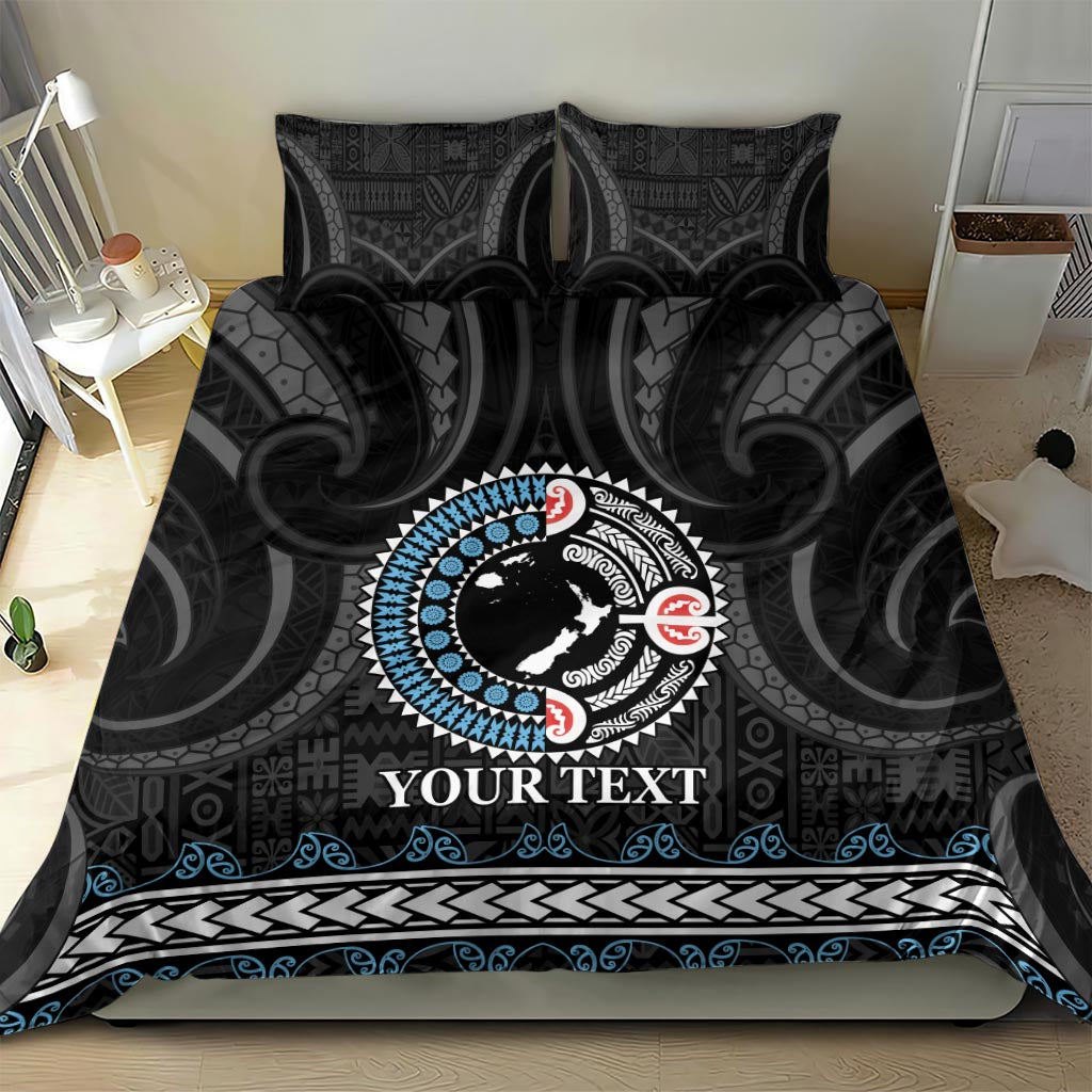 Custom Fiji and New Zealand Bedding Set Maori Fern Mix Tapa Tribal Unique LT9 - Polynesian Pride