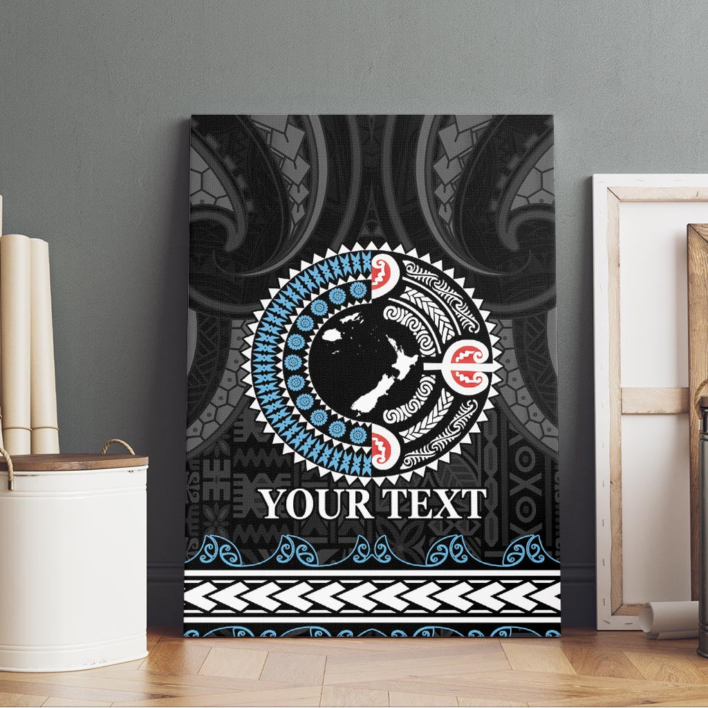 Custom Fiji and New Zealand Canvas Wall Art Maori Fern Mix Tapa Tribal Unique LT9 - Polynesian Pride