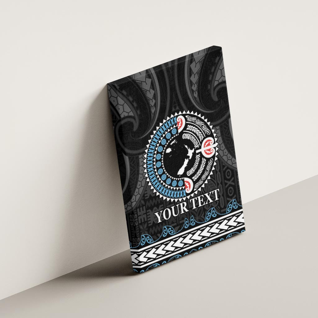 Custom Fiji and New Zealand Canvas Wall Art Maori Fern Mix Tapa Tribal Unique LT9 - Polynesian Pride