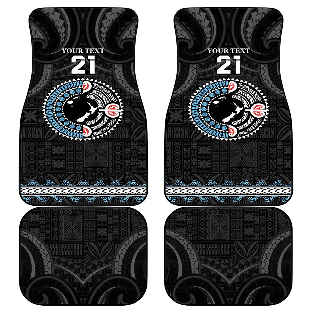 Custom Fiji and New Zealand Car Mats Maori Fern Mix Tapa Tribal Unique LT9 - Polynesian Pride