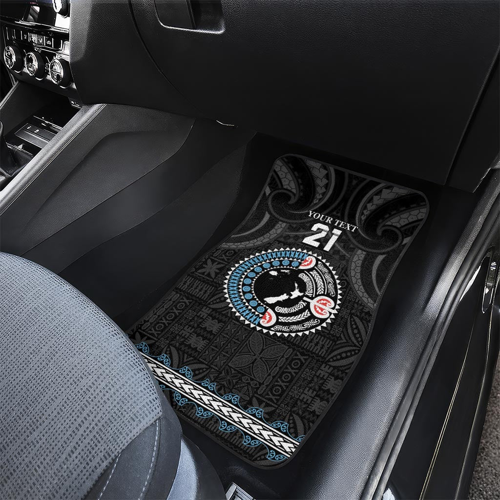 Custom Fiji and New Zealand Car Mats Maori Fern Mix Tapa Tribal Unique LT9 - Polynesian Pride