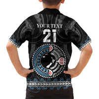 Custom Fiji and New Zealand Family Matching Short Sleeve Bodycon Dress and Hawaiian Shirt Maori Fern Mix Tapa Tribal Unique LT9 - Polynesian Pride
