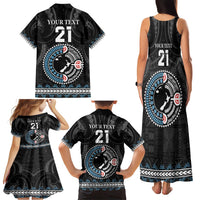 Custom Fiji and New Zealand Family Matching Tank Maxi Dress and Hawaiian Shirt Maori Fern Mix Tapa Tribal Unique LT9 - Polynesian Pride