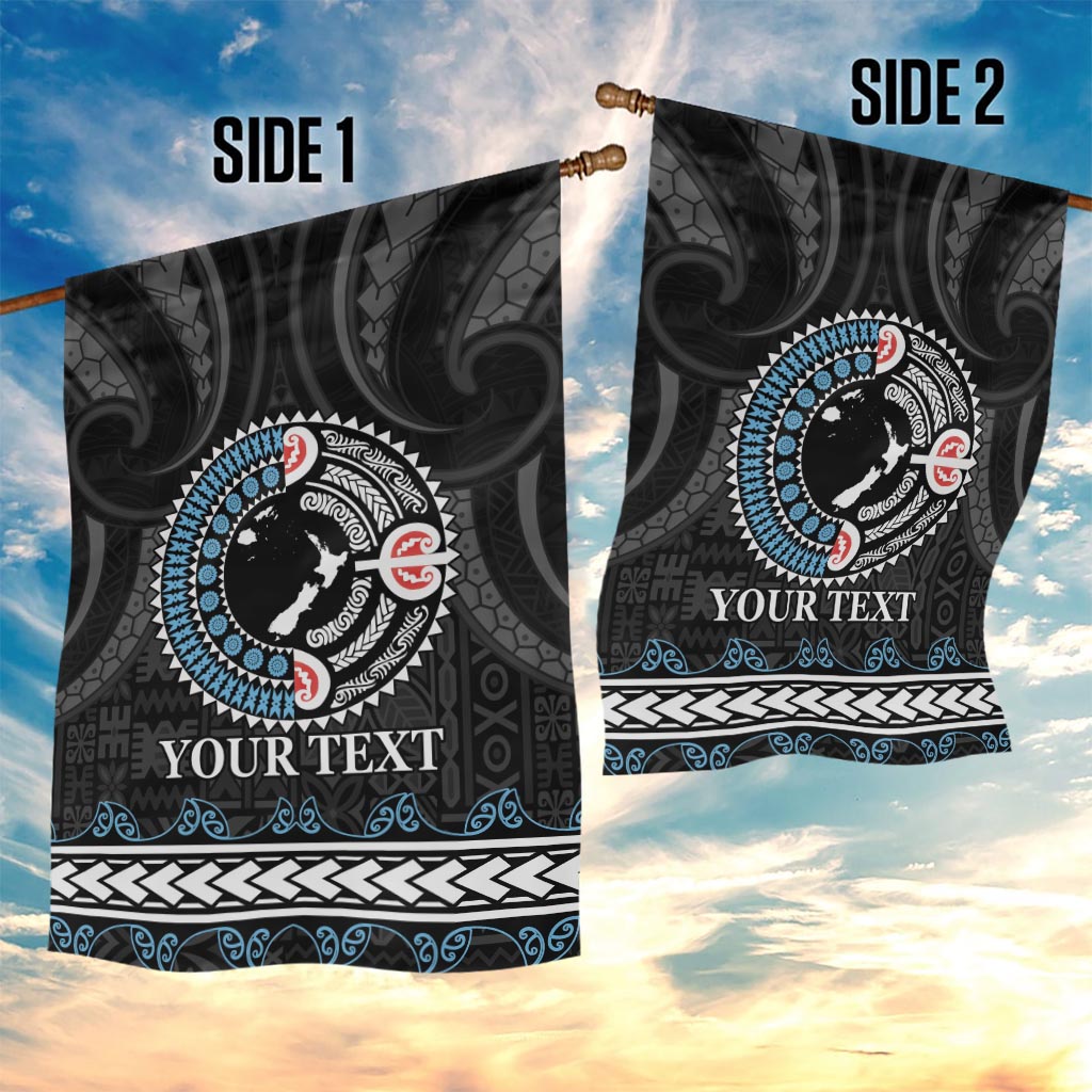 Custom Fiji and New Zealand Garden Flag Maori Fern Mix Tapa Tribal Unique LT9 - Polynesian Pride