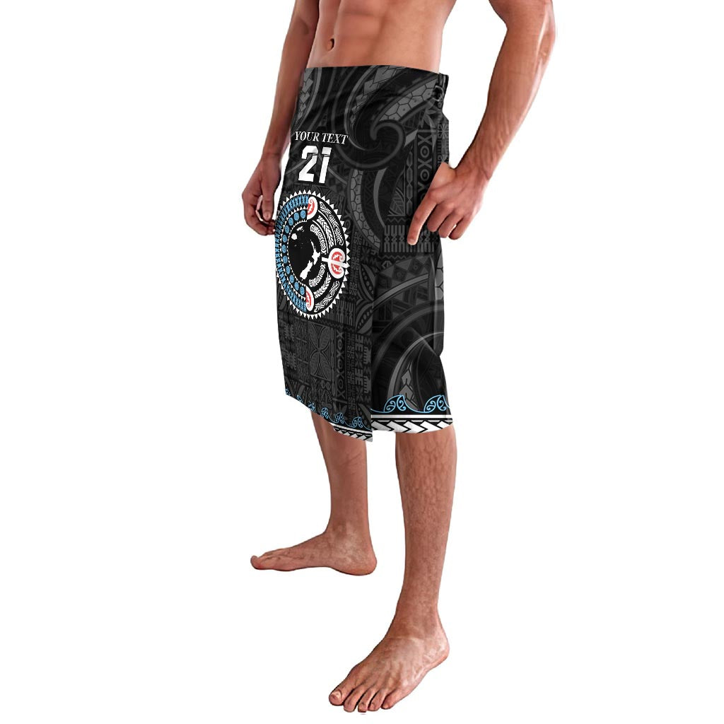 Custom Fiji and New Zealand Lavalava Maori Fern Mix Tapa Tribal Unique LT9 - Polynesian Pride