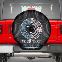 Custom Fiji and New Zealand Spare Tire Cover Maori Fern Mix Tapa Tribal Unique LT9 - Polynesian Pride
