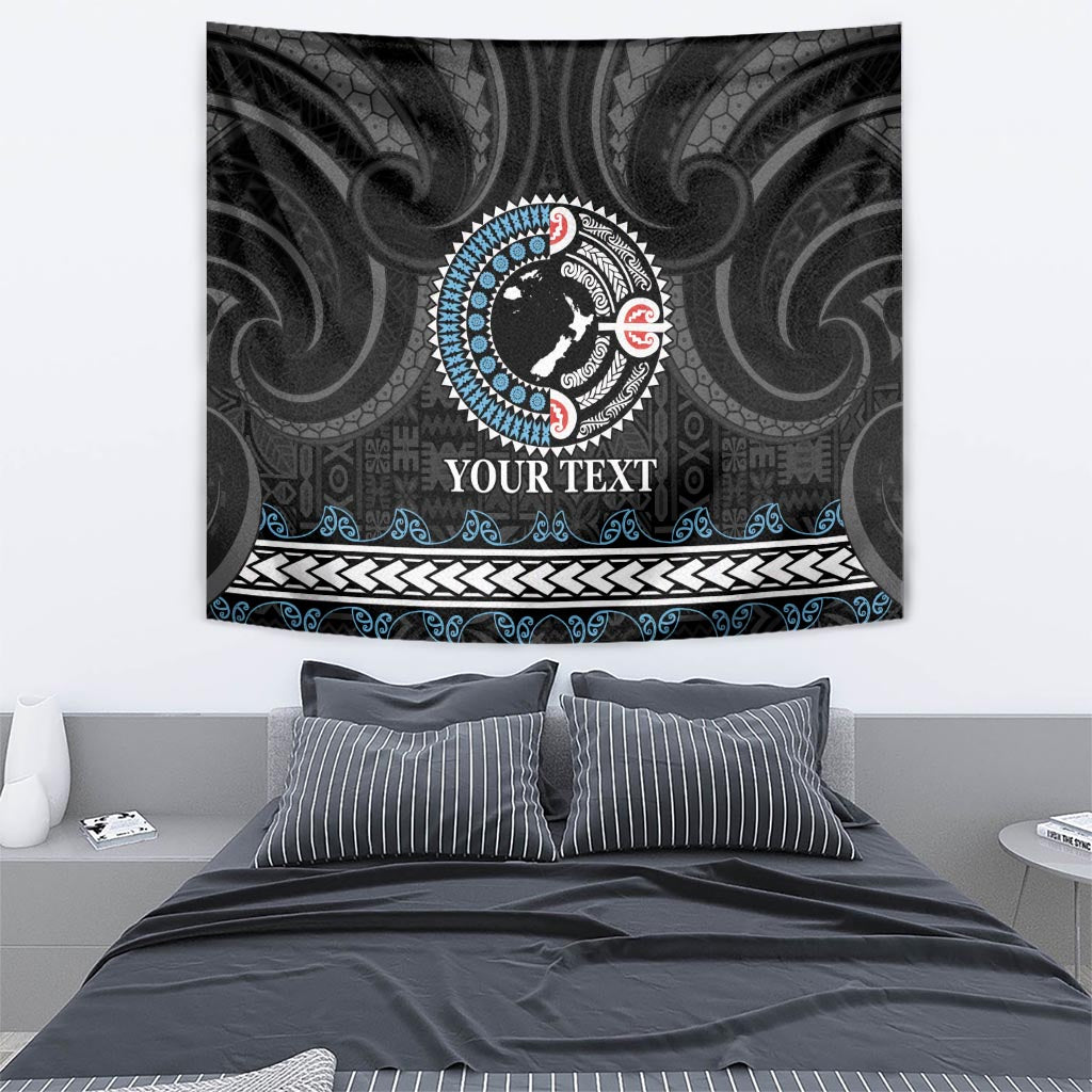 Custom Fiji and New Zealand Tapestry Maori Fern Mix Tapa Tribal Unique LT9 - Polynesian Pride