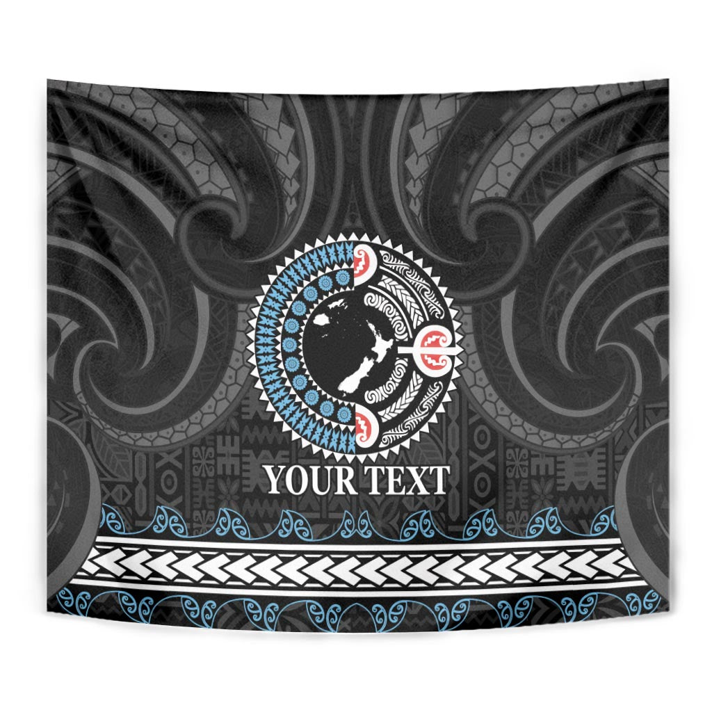 Custom Fiji and New Zealand Tapestry Maori Fern Mix Tapa Tribal Unique LT9 - Polynesian Pride